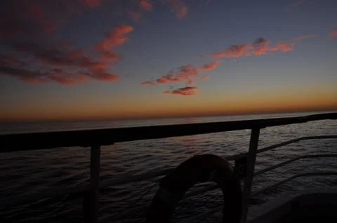 Sailing in the evening Stock Photos