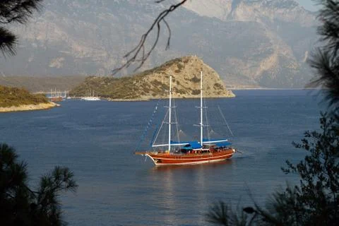 Sailing Gulet Yatch 스톡 사진