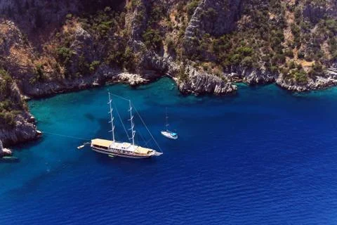 Sailing Gulet Yatch 스톡 사진