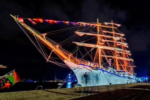 Sailing illumination Stock Photos