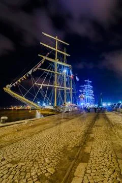 Sailing illumination Stock Photos