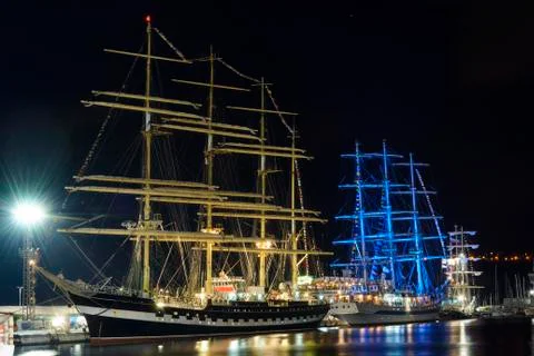 Sailing illumination Stock-Fotos