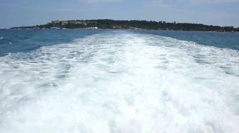 Sailing from island Stock Footage 7729018