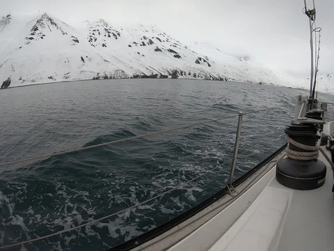 Sailing in Kamchatka Stock Footage 92581800