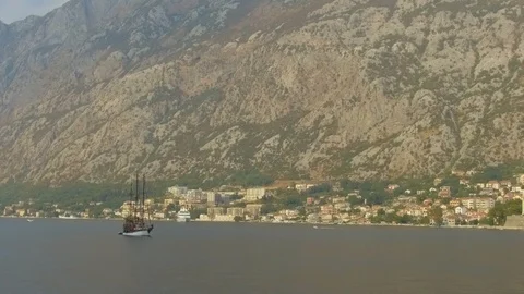 Sailing in Kotor Bay Видео 86802360