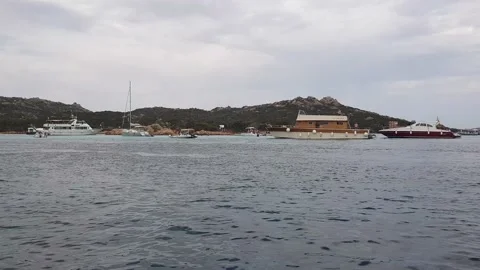 Sailing in La Maddalena Archipelago Stock Footage 160977180