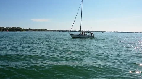 Sailing Lake 03svv Stock Footage 46991252