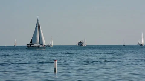 Sailing Lake 04svv Stock Footage 46991337