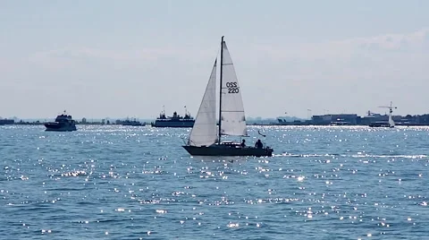 Sailing Lake 05svv Stock Footage 46991194