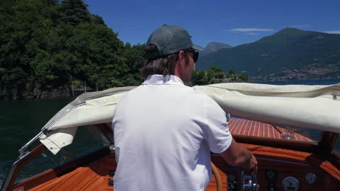 Sailing on Lake Como, Italy 4K Stock Footage 314790301