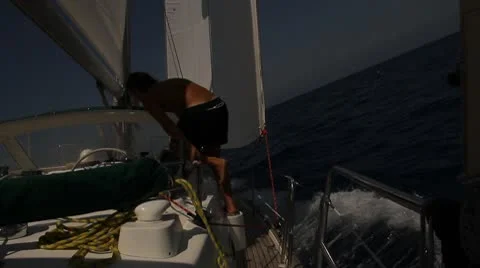 SAILING LANDSCAPE Stock Footage 10801093