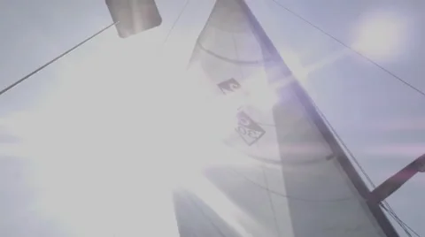 Sailing Lens Flare Stockbeeldmateriaal 43443205