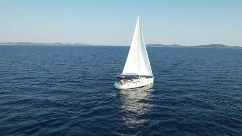 Sailing with light breeze Video stock 220848596