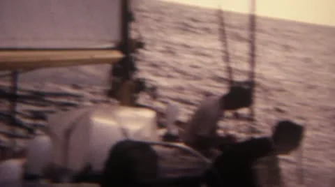 Sailing Man 16mm Super8 Video stock 11146506