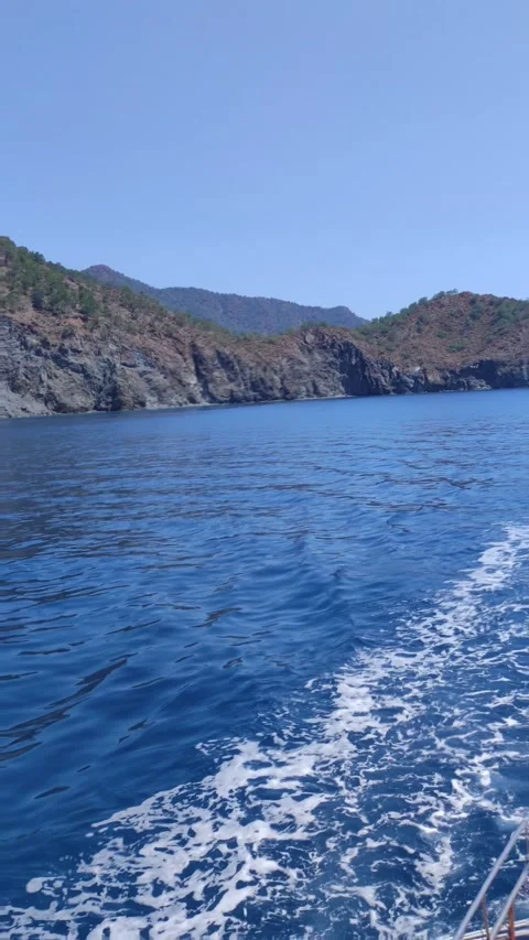 Sailing on the Mediterranean in Turkey Stock Footage 211655638