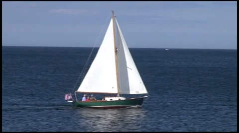 Sailing in New England Stock Footage 65076858