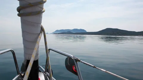 Sailing from the nose Stock Footage 30450614