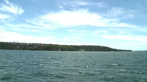 Sailing the ocean Stock Footage 11164951