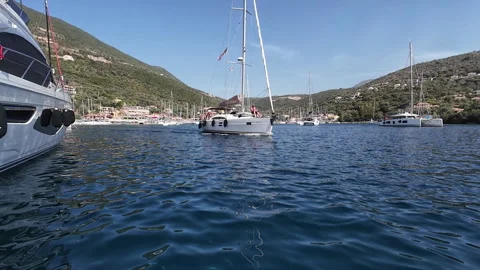 Sailing out to sea. Stock Footage 279087877