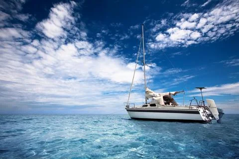 Sailing in Paradise Fotos Stock
