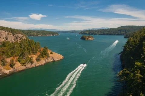 Sailing in the Pass Stock Photos