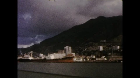 Sailing past the old Taikoo docks, Hong Kong Stock Footage 251907506