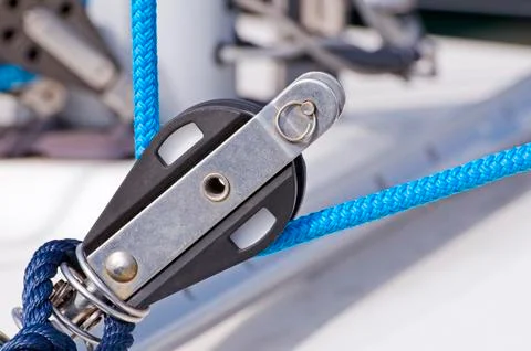 Sailing pulley Foto stock