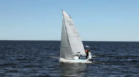 Sailing race Stock Footage 10751783