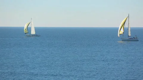 Sailing race Stock Footage 42762490