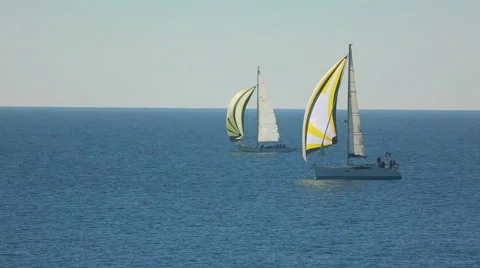 Sailing race Stock Footage 42762511