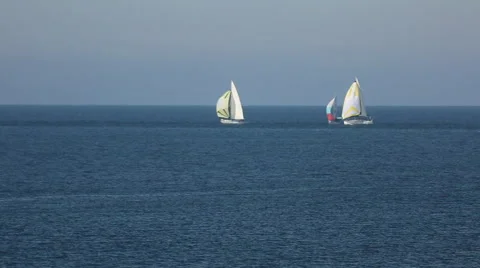 Sailing race Stock Footage 42763391