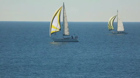 Sailing race Stock Footage 42763561