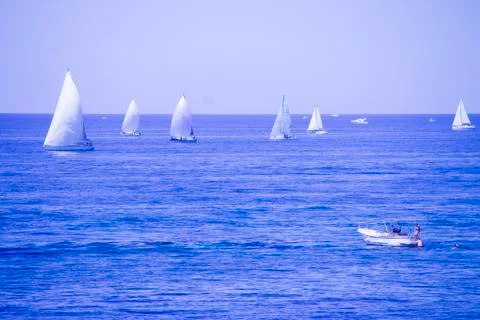 Sailing race Stock Photos
