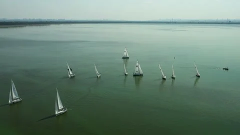Sailing regatta on yachts Vídeos de archivo 228868048