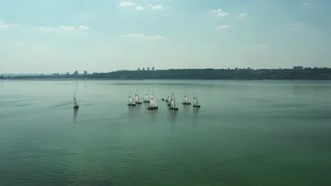 Sailing regatta on yachts Vidéo 228868726