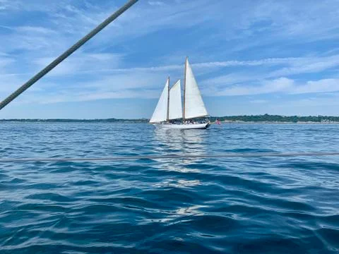 Sailing in Rhode Island Stock Photos