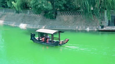 Sailing on river Stock Footage 314908235