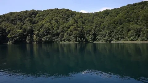 Sailing river. View from boat Stock Footage 79342373