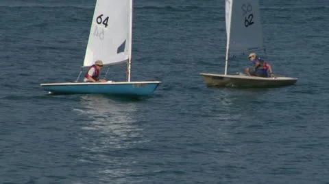 Sailing school 02 Stock Footage 12033663
