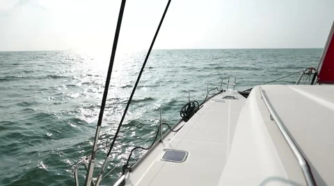 Sailing in the sea Stock Footage 68287900
