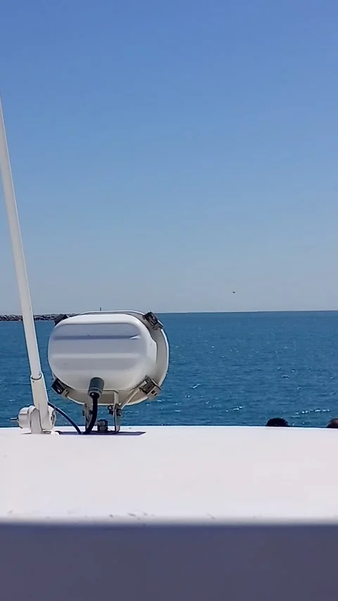 Sailing on the sea Stock Footage 313800624