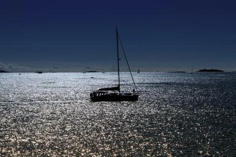 Sailing on the sea Stock Photos