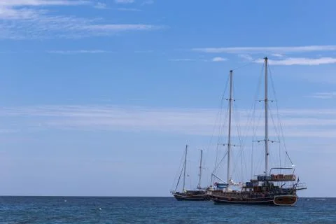 Sailing in sharam Stock Photos