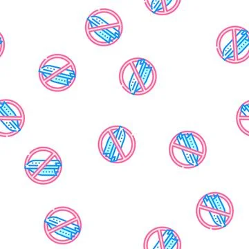 Sailing ship ban vector seamless pattern Illustrazione stock