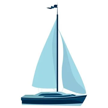 Sailing ship banner. Illustrazione stock
