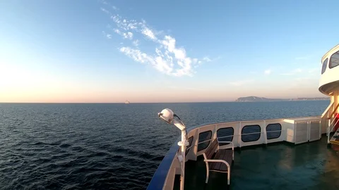 Sailing on ship in croatia Stock Footage 111772565