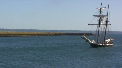 Sailing Ship Stock Footage