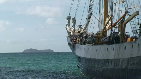 Sailing Ship Stock Footage 458420