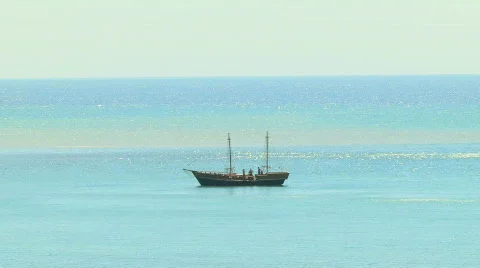 Sailing ship 스톡 동영상 574306