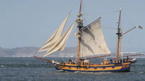 Sailing ship Stock Footage 1218569